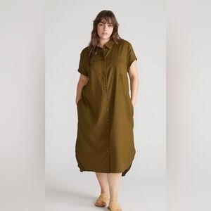 Universal Standard Linen Shirtdress with Pockets!